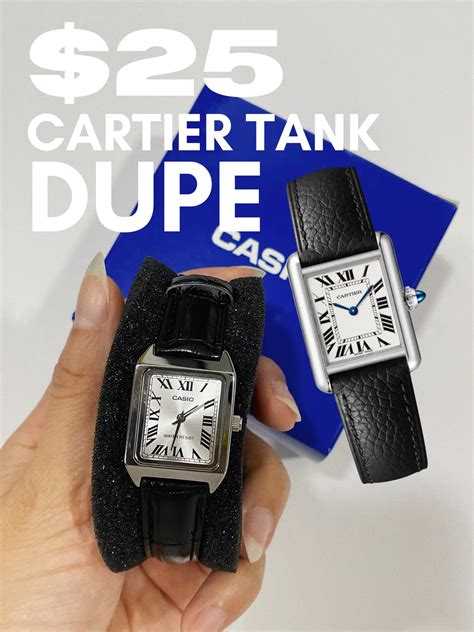 casio dupe cartier tank|casio watch cartier dupe.